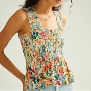 XS floral tank Anthropologie